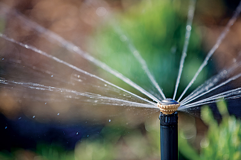 Understanding the available pressure and flow at each site is key to selecting the correct irrigation heads and nozzles. (Photo: Rain Bird)