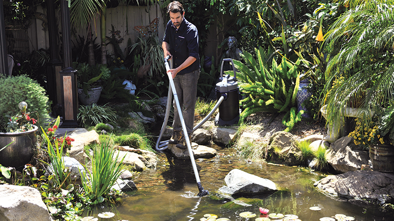 Demi Fortuna says pond vacs can clean up ponds in the spring without disrupting fish or good bacteria. (Photo: Atlantic Water Gardens)