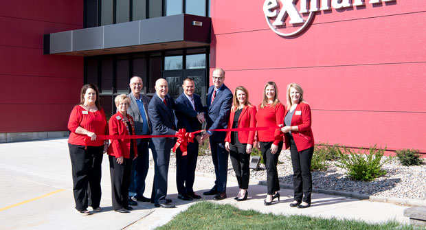 Exmark hosted a ribbon-cutting at its new Beatrice Industrial Park, Beatrice, Neb.