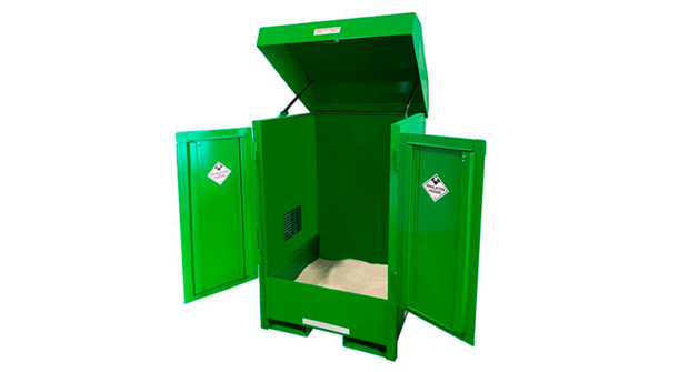 DENIOS designed the new storage containers for lithium-ion batteries, which require special handling and care. (Photo: DENIOS)