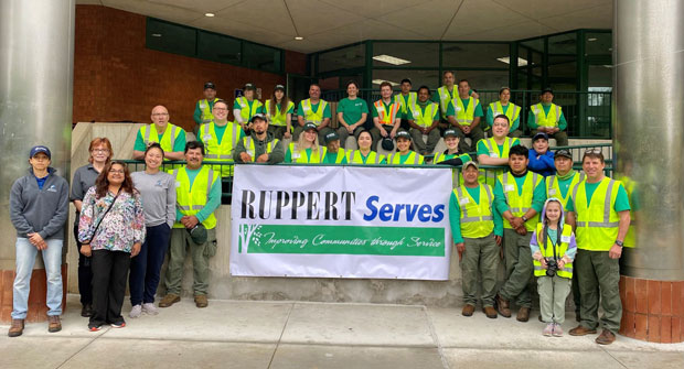 Employees from Ruppert Landscape's Maryland and DC branches helped restore the grounds of the Long Branch Community Recreation and Senior Center in Silver Spring, MD. (Photo: Ruppert Landscape)