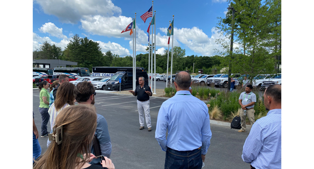 At the conclusion of the tour, Bob Marzilli stopped to offer thanks to all those in attendance. (Photo: LM Staff)