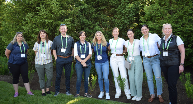 Lisa Fiore (vest, center) and members of the LandscapeHub team were in attendance for the Field Trip looking for new ideas that could be used at their business. (Photo: LM Staff)