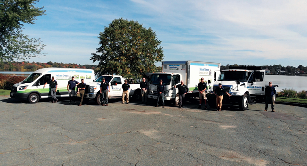 As Velvet Green Organic Lawn care in Wakefield, Mass., grew from 200 to 800 clients, the team couldn’t keep up with the volume of calls and enlisted the services of Slingshot. (Photo: Velvet Green Organic Lawn Care)
