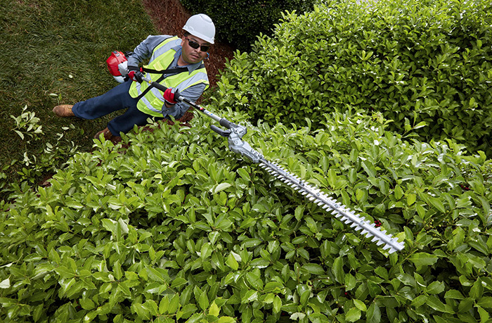 RedMax articulated hedge trimmer