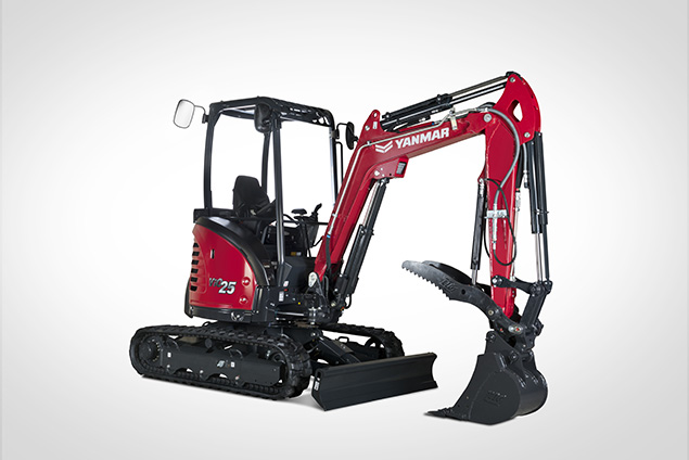 Yanmar's new Vi025 mini excavator.