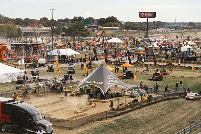 Equip Expo's outdoor demo yard expanded 30 acres. (Photo: Equip Expo)