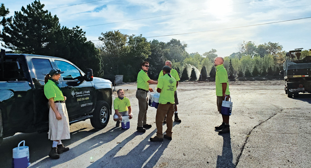 The team at David J. Frank keeps their seven-year safety streak alive by holding each other accountable. (Photo: David J. Frank Landscape Contracting)