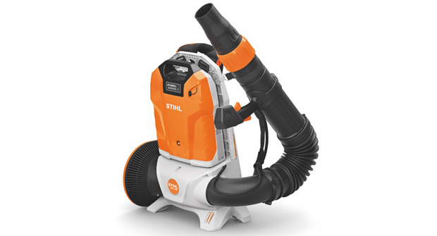 The new backpack blower is certified by the American Green Zone Alliance offers pros a zero-exhaust emission option. (Photo: Stihl)