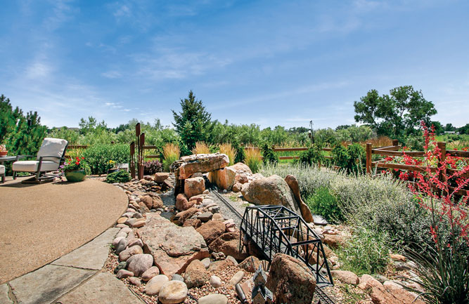 Alpine Gardens installed a base for a miniature railroad that travels throughout the property. (Photo: Alpine Gardens)