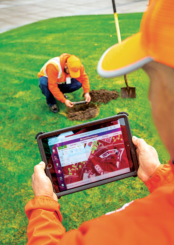 Irrigation professionals use the latest technology to track water savings data on sites with upgrades. (Photo: John Valls)