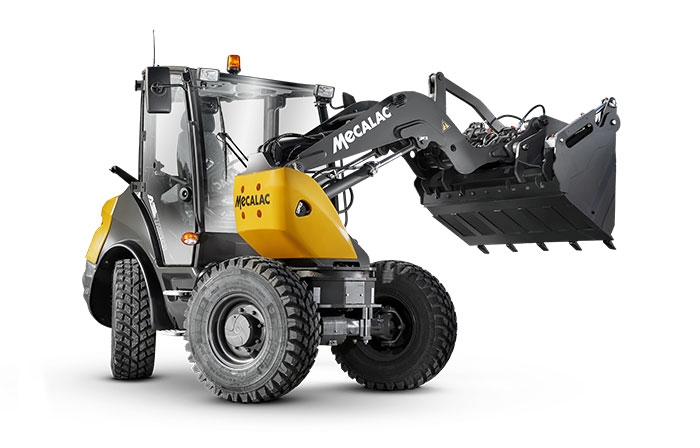 Mecalac's AS750 is wider than the AS600 with an increased wheelbase for stability. (Photo: Mecalac)