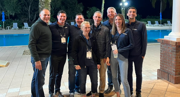 Some members of the LM Team including Kevin Stoltman, CEO, Jake Goodman, Western Regional Sales Manager, Dan Hannan, Easter Regional Sales Manager, Christina Herrick, Editor, Bill Roddy, Group Publisher, Seth Jones, Editor-in-Chief, Allison Blong, Events Manager and Joey Ciccolini, Senior Digital Specialist. (Photo: LM Staff)