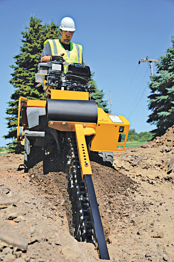 Trencher attachments help companies like Southern Classic Landscape Management save time and money. (Photo: Vermeer)