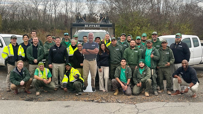 The cardboard cutout of Ruppert Landscape CEO Craig Ruppert at the company's Nashville branch. (Photo: Ruppert Landscape)