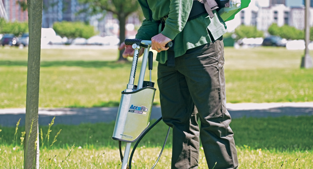 Accuracy counts with pesticides, as inaccurate application could lead to poor control. (Photo: Arborjet)