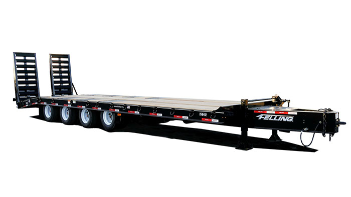 LP HD is designed and engineered for transporting heavy wideset loads, like excavators, dozers and other construction equipment. (Photo: Felling Trailers)