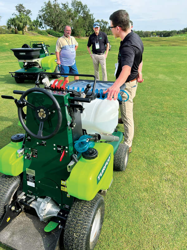 All of Turfco’s equipment has one or two patents on them, says Turfco President George Kinkead. (Photo: LM Staff)