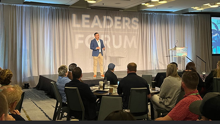 Paul Epstein, speaker and author, shared with attendees how unlocking their why - the reason behind actions and beliefs - plays a major role understanding our purpose. (Photo: LM staff)