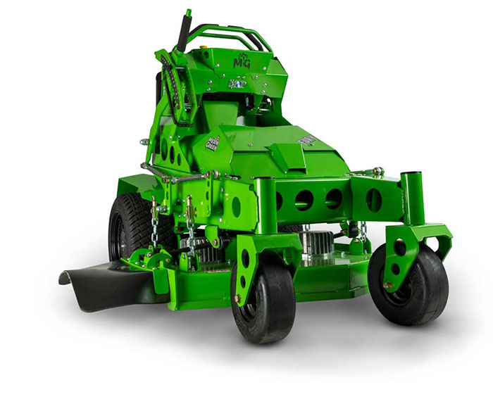 Mean Green's new compact mower, Fury, is designed to navigate areas where standard compact mowers can't fit. (Photo: Mean Green)