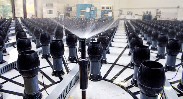 Newly created irrigation products go through several stages of testing before hitting the market. (Photo: Hunter Industries)