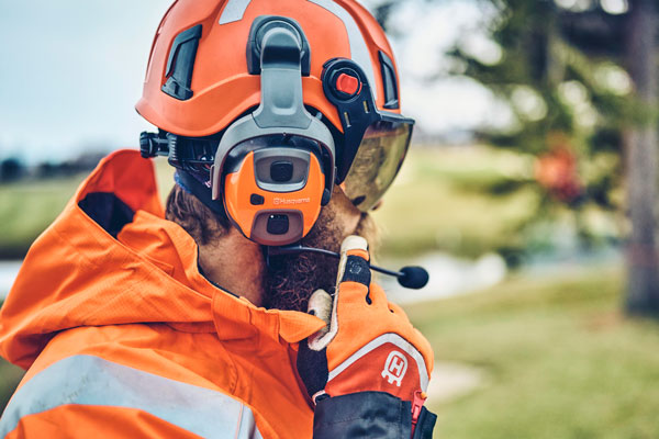 The new headphones from Husqvarna provides users with clear audio quality. (Photo: Husqvarna)