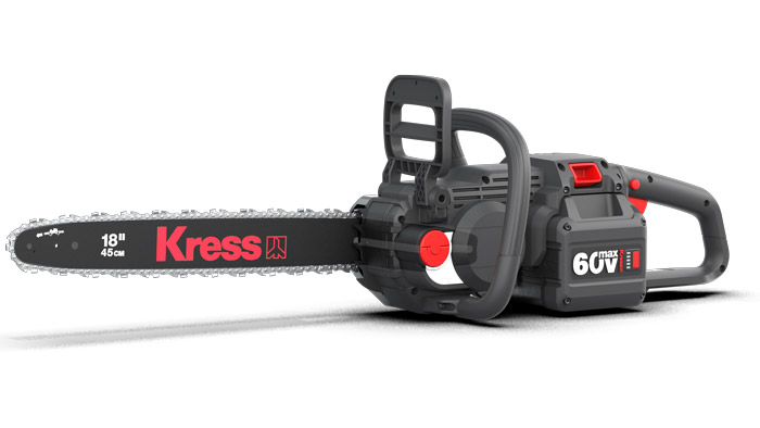 A 18-inch chainsaw is one of the new outdoor power equipment products Kress recently introduced. (Photo: Kress)