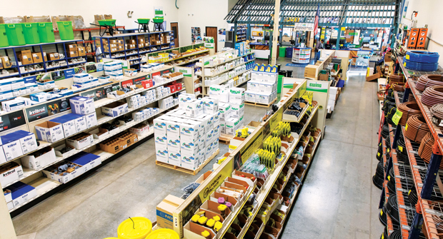 Product availability tops the list of what contractors should talk about with their distributors. (Photo: Ewing Outdoor Supply)