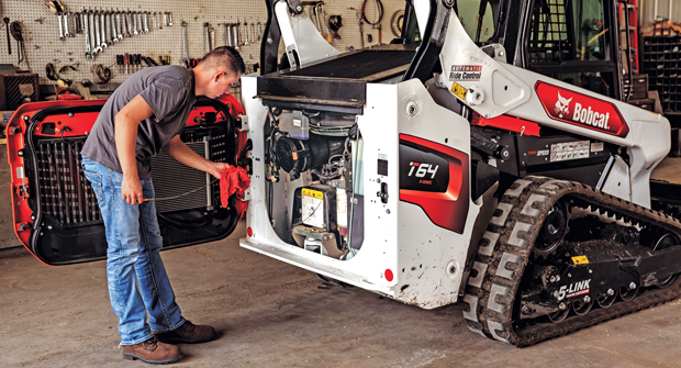 Experts say consistent maintenance checks lead to a clean and smooth-running machine. (Photo: Bobcat)
