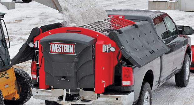 Experts recommend testing equipment such as salt spreaders to ensure proper application rates. (Photo: Western Plows)