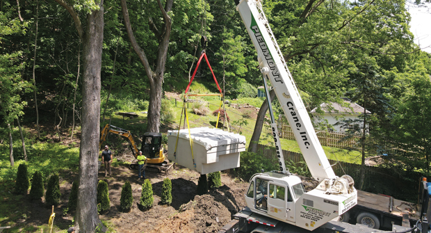 Local Roots Landscaping capitalized on the popularity of plunge pools in Pittsburgh by offering installations. (Photo: Local Roots Landscaping)