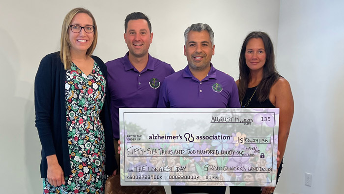 Ground Works Land Design raised more than $56,000 this year for the Alzheimer's Association as part of its annual golf outing. (Photo: GW Capital)