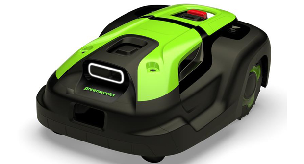 The AiConic Robotic Lawn Mower from Greenworks features RTKVision technology. (Photo: Greenworks)