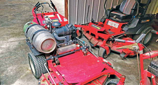 Contractors say propane saves operations on fueling costs. (Photo: Sarver Landscape)