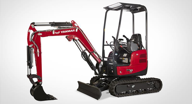 The ViO17-1E has a unique, retractable undercarriage that allows operators to hydraulically extend and retract the track width. (Photo: Yanmar)