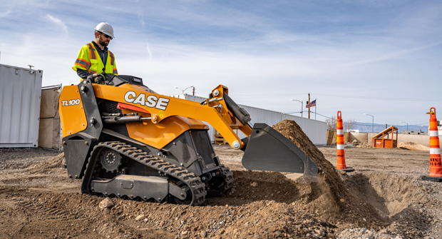 The new stand-on TL100 mini track loader from Case. (Photo: Case CE)