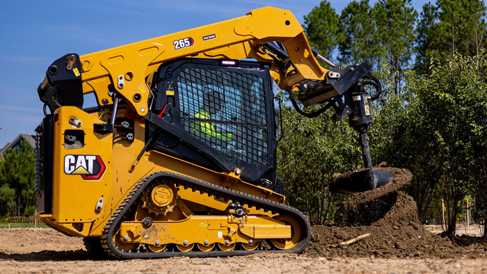 Cat's new next-generation models in the compact track loader line, the 255 and 265 offer improved engine performance, lift and tilt performance, stability, operator comfort and technology. (Photo: Cat)