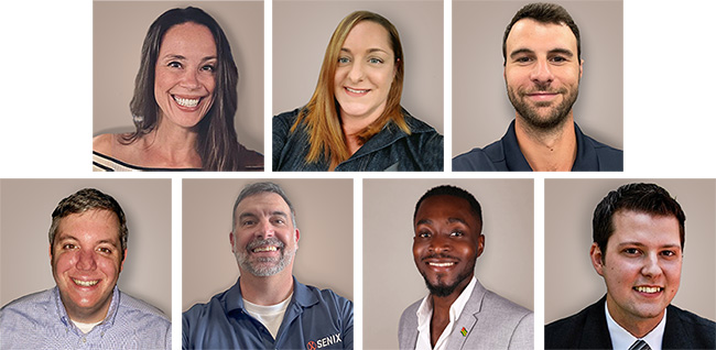Senix added Larysa Gruner, Krystal Avis, Jon Jamieson, Christopher Dierkes, Brian Stephenson, Spero Lawson and Michael Smiley. (Headshots: Senix)