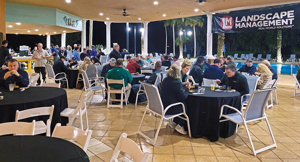 The LM Growth Summit lasts two-and-a-half days at the Reunion Resort near Orlando. Beyond the one-on-one meetings, boardroom presentations and outdoor demonstrations, attendees also enjoy panel discussions, poolside meals and a casual 18-hole golf scramble. The unique meeting has taken place annually for over a decade. (Photo: LM Staff)