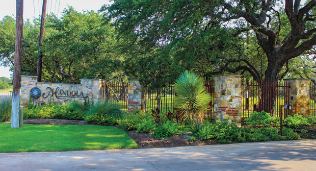 The front entrance was an area hit hard by the winter storm that affected much of Texas in 2021. (Photo: Clean Scapes)