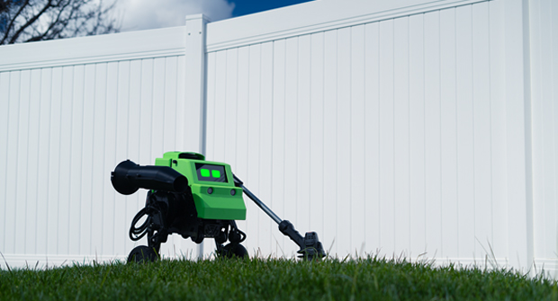 The Verdie robot from Electric Sheep is designed to complete trimming and edging lawns and blowing leaves. (Photo: Electric Sheep)