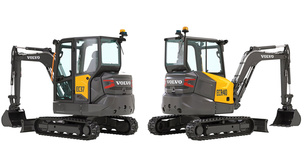 The EC37 and ECR40 compact excavators from Volvo Construction Equipment. (Photo: Volvo CE)