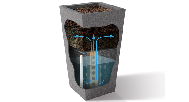 Hospitality Pedestal XL from EarthPlanter. (Photo: EarthPlanter)