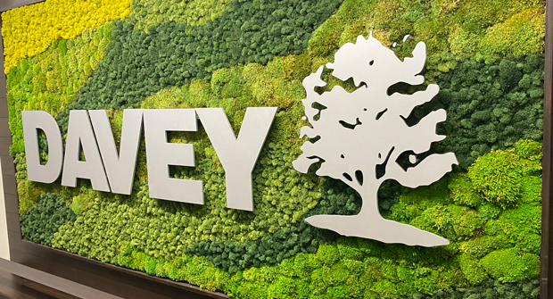 Among the renovations to the expanded third wing is the company's moss wall. (Photo: LM Staff)