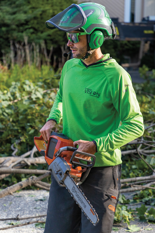 With bans on gas-powered equipment increasing, now is the time to start thinking about what’s next. (Photo: Vision Equipment)
