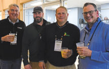 Brad Herrle (center) sales and operations manager at Lawn Rx in Latrobe, Pa., points to networking with industry colleagues as a highlight of his 2023 LM Growth Summit experience. (Photo: LM Staff)