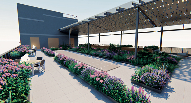 After collaborating on the plant selections, John Mini Distinctive Landscapes utilized 3D design software to get a full view of what the project would entail. This was important because of the project’s location. (Photo: John Mini Distinctive Landscapes)