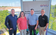 Room with a view: At Envu’s HQ in Cary, N.C., Julie Groce, senior marketing communications manager and Mark Ford, customer marketing manager, told the LM crew about big plans the company has forthcoming. (Photo: LM Staff)