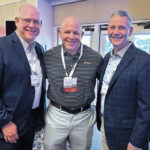 The OPEI Annual Meeting gave the LM team a chance to connect with leaders from throughout the equipment industry. Here, Hollister and Roddy chat with Chris Keffer, president and CEO of Stihl. (Photo: LM Staff)