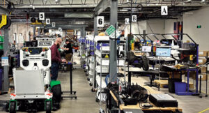 Considering the high-tech nature of the M.52, the production process for the machine is a surprisingly analog process. (Photo: Scythe Robotics)